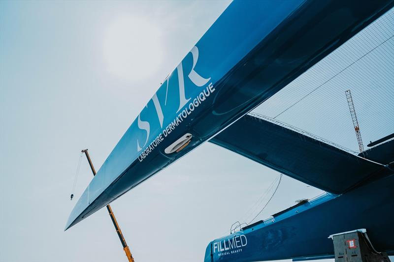 The Trimaran SVR-Lazartigue is back at sea - photo © David Lupion