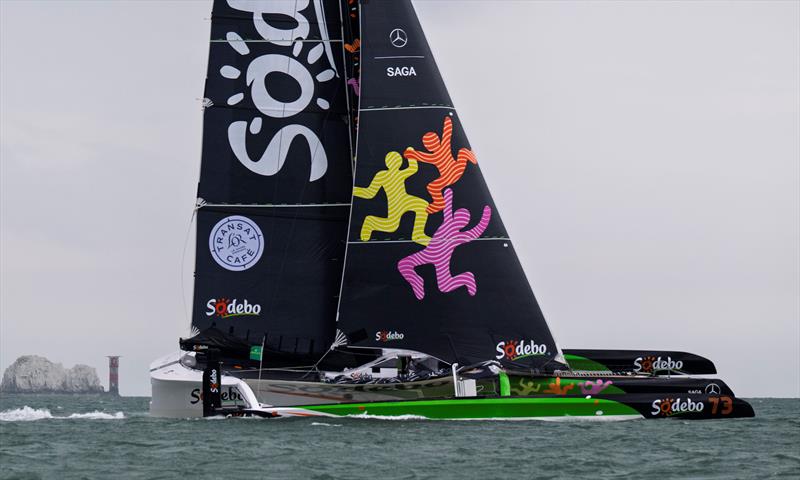 100th Rolex Fastnet Race Start photo copyright Jason Ludlow taken at Royal Ocean Racing Club and featuring the Ultim class