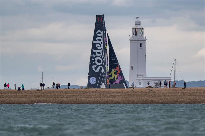100th Rolex Fastnet Race Start photo copyright Jason Ludlow taken at Royal Ocean Racing Club and featuring the Ultim class
