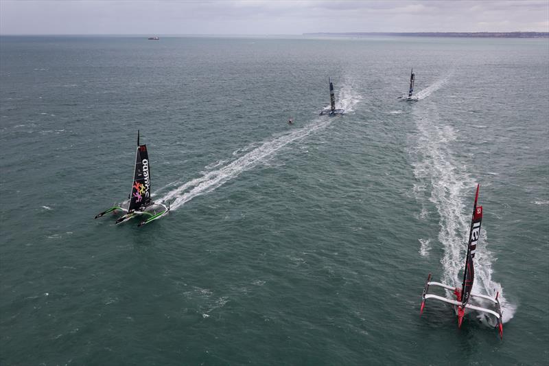 Transat Café L'or Le Havre Normandie 2025 Start photo copyright Jean-Marie Liot / Alea taken at  and featuring the Ultim class