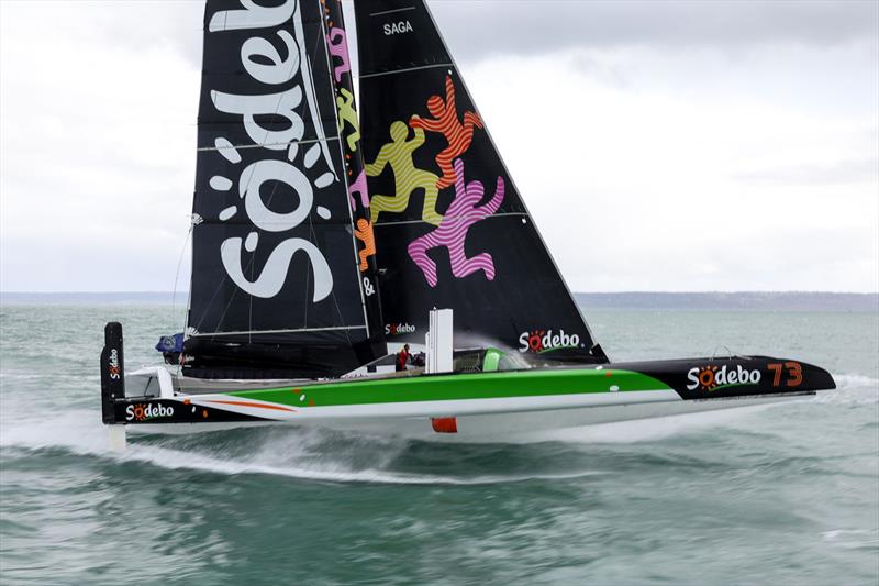 Transat Café L'or Le Havre Normandie 2025 Start photo copyright Jean-Marie Liot / Alea taken at  and featuring the Ultim class