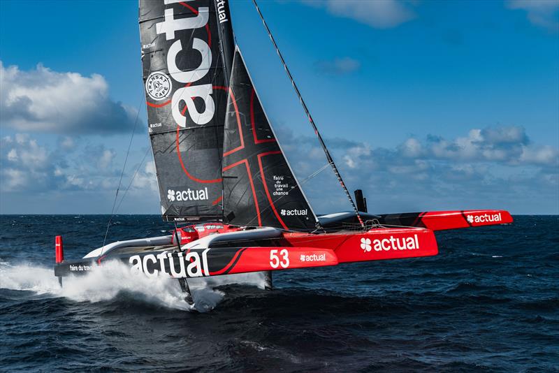 Transat Café L'or Le Havre Normandie 2025 - Actual Ultim 4 photo copyright Qaptur taken at  and featuring the Ultim class