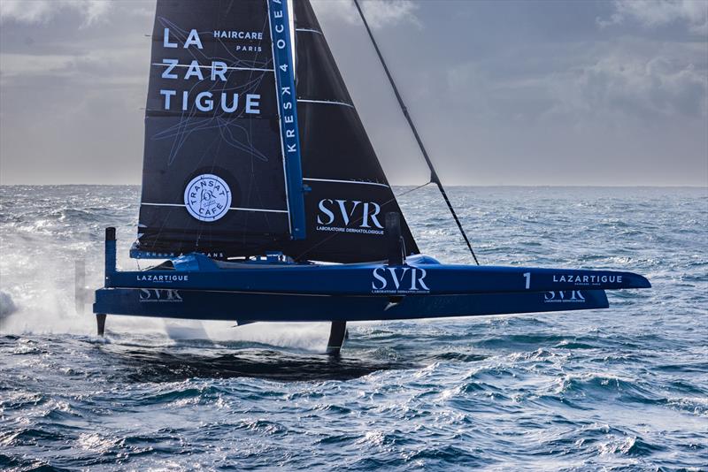 SVR Lazartigue during the Transat Café L'or Le Havre Normandie 2025 photo copyright Qaptur taken at  and featuring the Ultim class