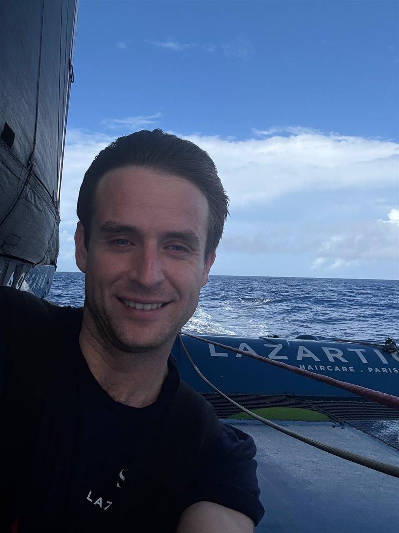 Tom Laperche on SVR Lazartigue during the Transat Café L'or Le Havre Normandie 2025 photo copyright Team taken at  and featuring the Ultim class