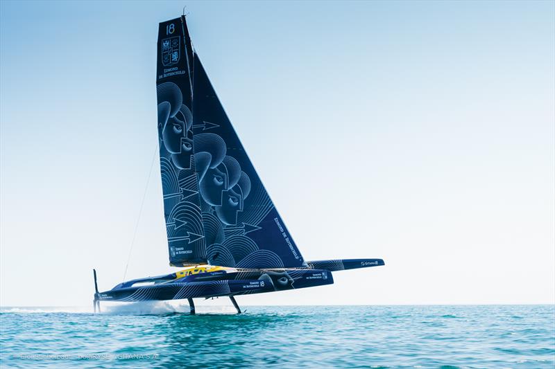 Maxi Edmond de Rothschild's debut flight - photo © Eloi Stichelbaut - polaRYSE / Gitana S.A.