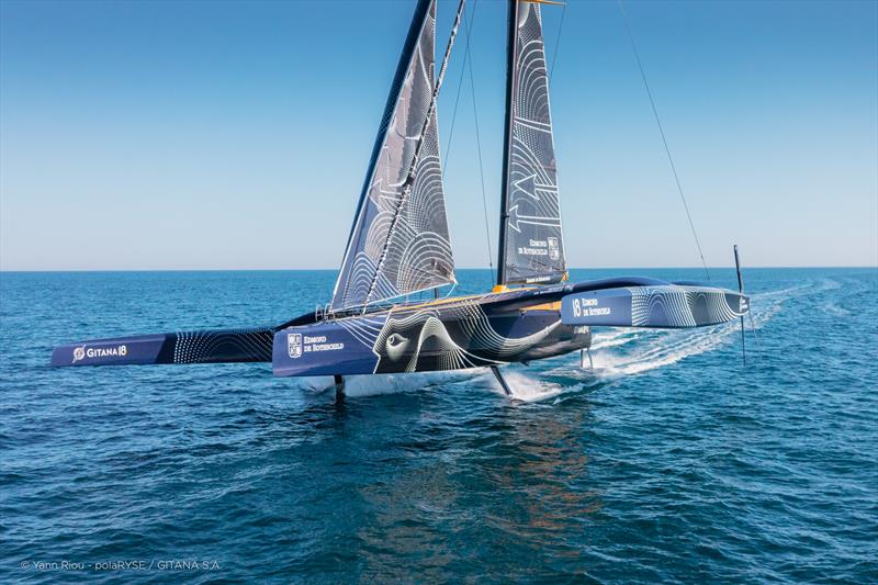 Maxi Edmond de Rothschild's debut flight - photo © Yann Riou - polaRYSE / Gitana S.A.