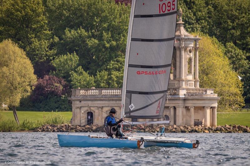 Julius Mach during the Unicorn Travellers at Rutland photo copyright Gordon Upton taken at Rutland Sailing Club and featuring the Unicorn class