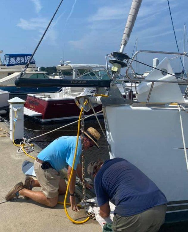 Trogear Bowsprit installation photo copyright upffront.com taken at  and featuring the  class