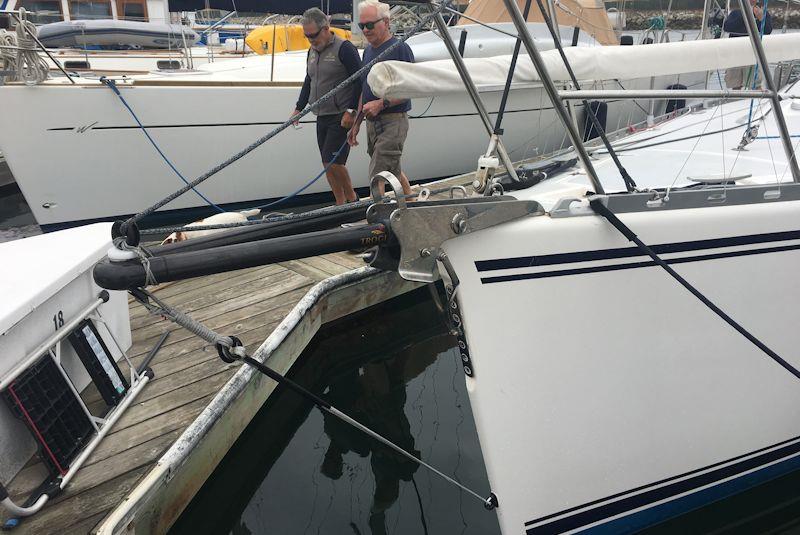 Trogear Bowsprit installation - photo © upffront.com