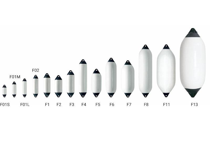 Comparing Polyform AS and Polyform US fenders - photo © Polyform AS (Norway)