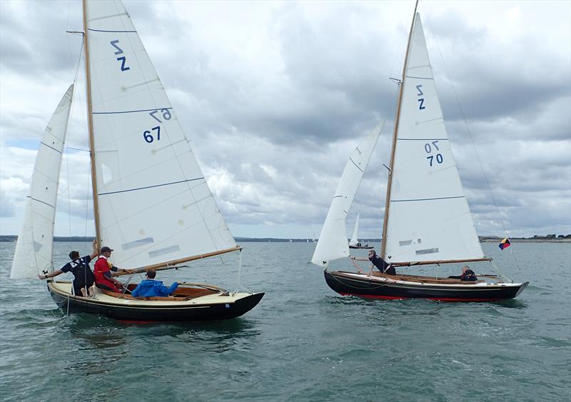 Close racing between a Poona & Portsmouth boat photo copyright Jeremy Atkins taken at Portsmouth Sailing Club and featuring the Victory class