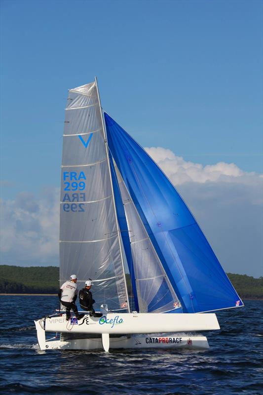 Emmanuel Le Chapelier at the Viper Worlds photo copyright CVB Erquy taken at Royal Geelong Yacht Club and featuring the Viper class