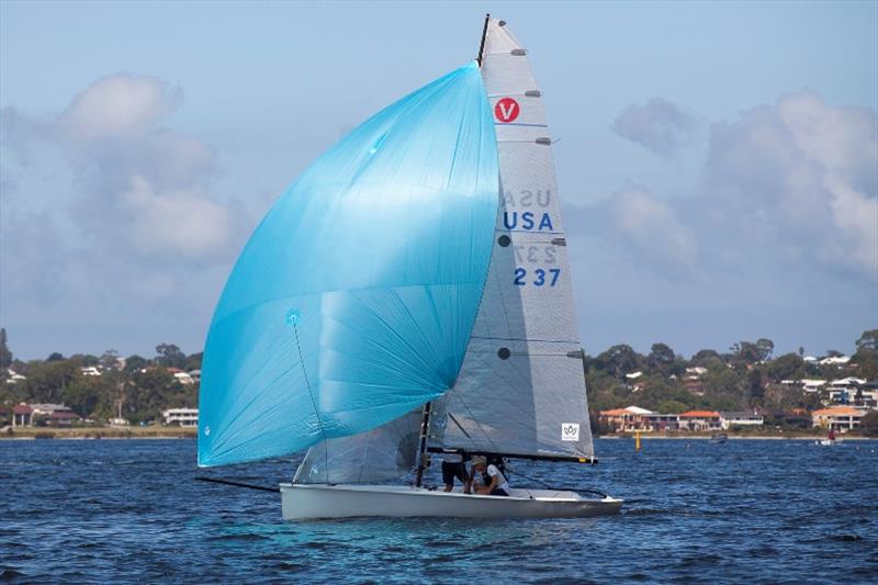 Justin Scott had a blinder today with two first placings to position his Viper as the boat to beat in the Worlds - photo © Bernie Kaaks