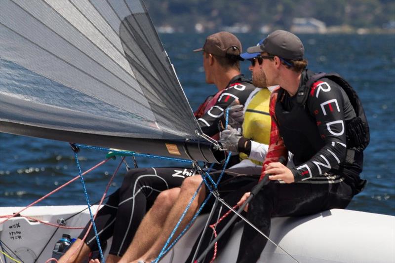 Alex Landwehr on day 3 of the 2018 Schweppes Viper World Championship photo copyright Bernie Kaaks taken at South of Perth Yacht Club and featuring the Viper 640 class