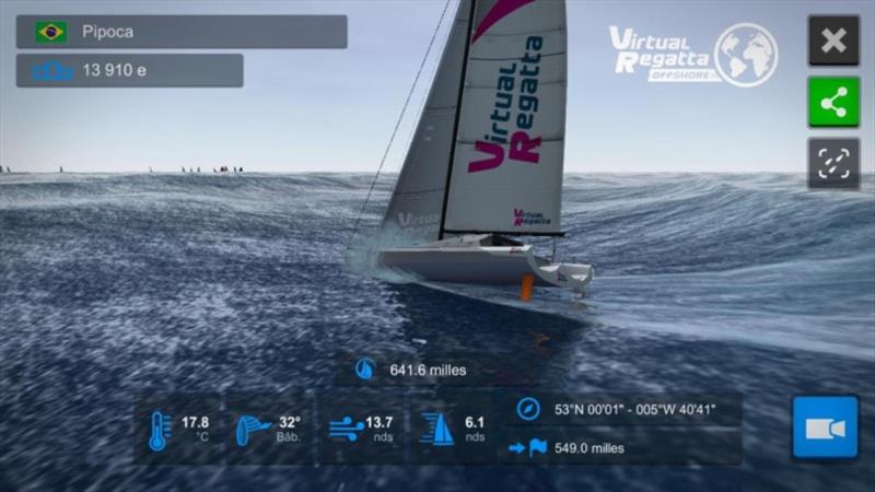 Rolex Fastnet Race course with Virtual Regatta photo copyright Virtual Regatta taken at Royal Ocean Racing Club and featuring the Virtual Regatta class