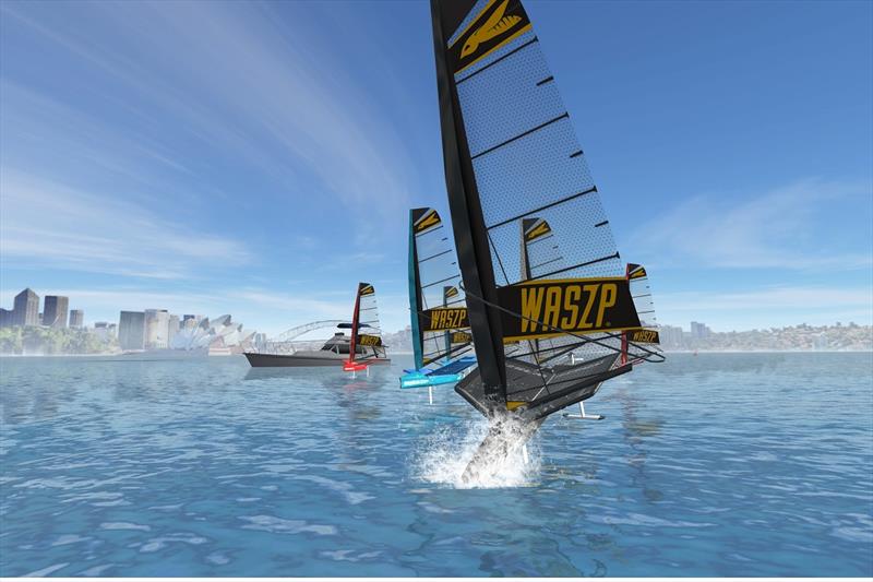 Plenty of action on WASZP VR thanks to the collaboration with MarineVerse the graphics are second to none photo copyright WASZP taken at  and featuring the Virtual Regatta class