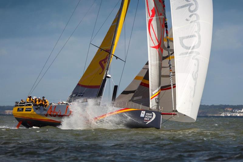 Abu Dhabi Ocean Racing's VO65 Azzam set the monohull race record in 2014 - photo © Paul Wyeth / pwpictures.com
