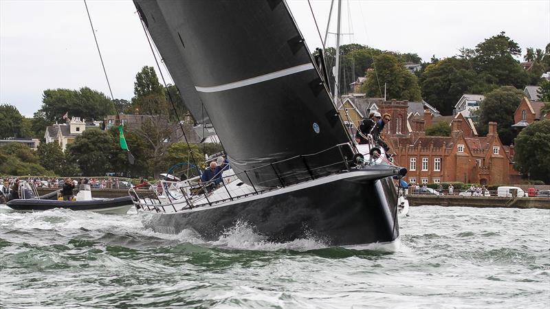 Pyewacket at the start of the 2025 Rolex Fastnet Race - Cowes - July 26, 2025 photo copyright Richard Gladwell - Sail-World.com/nz taken at Royal Ocean Racing Club and featuring the Volvo 70 class