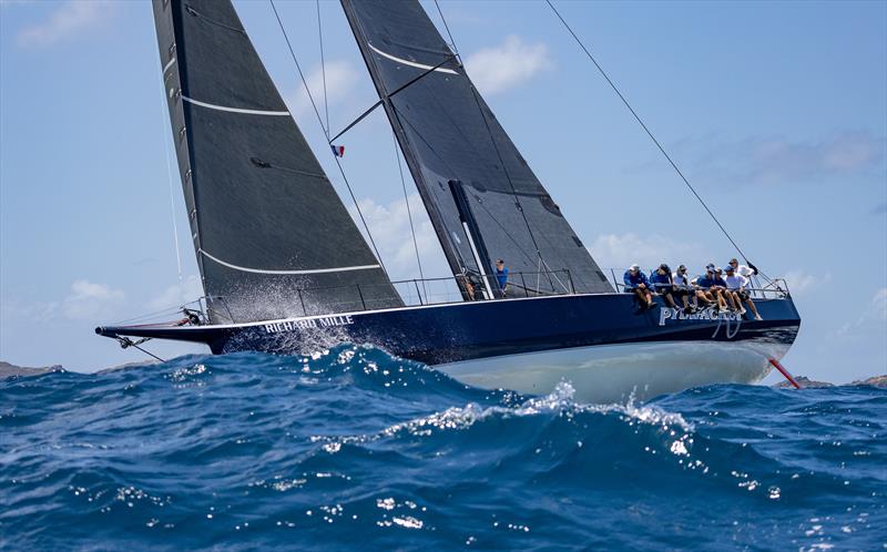 Pyewacket 70 - 2023 Les Voiles de St Barth Richard Mille - Leeward Islands, April 17, 2023 photo copyright Sharon Green / ultimatesailing.com taken at Saint Barth Yacht Club and featuring the Volvo 70 class