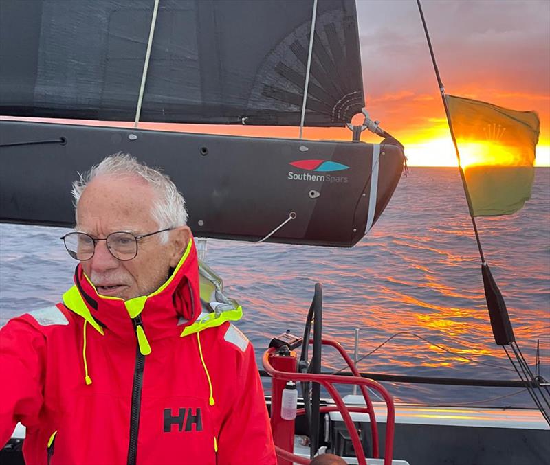 Bill Martney on board Celestial V70 photo copyright Jack Macartney taken at Cruising Yacht Club of Australia and featuring the Volvo 70 class