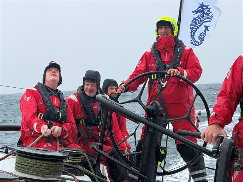 `A big sense of completion,` Johnny Vincent at the helm of his Volvo 70 Pace - photo © Anthony Haines