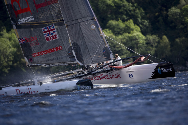 The Extreme 40 Team Basilica takes line honours in the 2007 Loch Ness Monster Race photo copyright Mark Lloyd / www.lloyd-images.com taken at  and featuring the Extreme 40 class