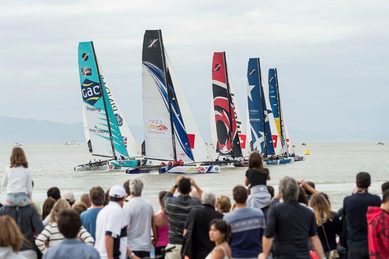 The public turns out in their thousands on day 3 of Extreme Sailing Series Florianopolis - photo © Vincent Curutchet / Dark Frame / Lloyd Images