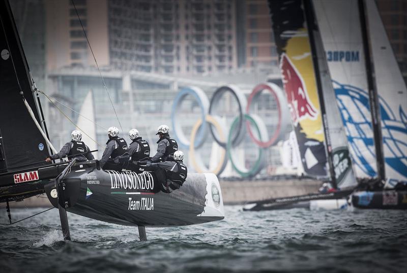 Act 3, Qingdao - Day three - Lino Sonego Team Italia photo copyright Mark Lloyd Images taken at  and featuring the Extreme 40 class