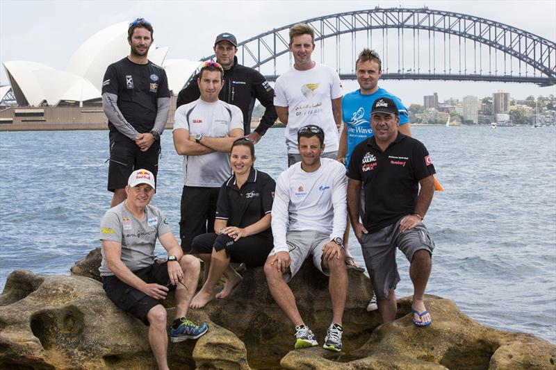 The nine skippers gunning for glory at Extreme Sailing Series™ Act 8, Sydney, the final act of the series photo copyright Lloyd Images taken at  and featuring the Extreme 40 class