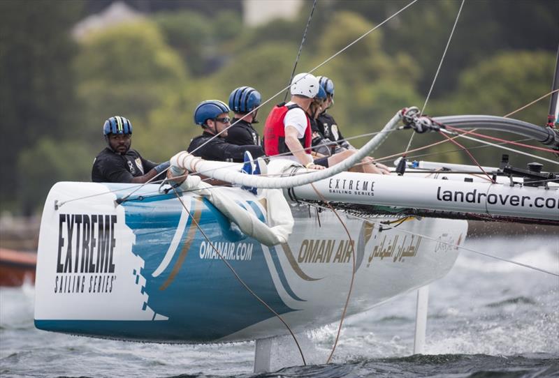 Day 3 of Extreme Sailing Series™ Act 8, Sydney photo copyright Lloyd Images taken at  and featuring the Extreme 40 class