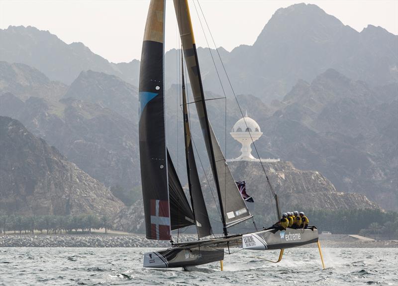 SAP Extreme Sailing Team on day 1 at Extreme Sailing Series™ Act 1, Muscat - photo © Lloyd Images