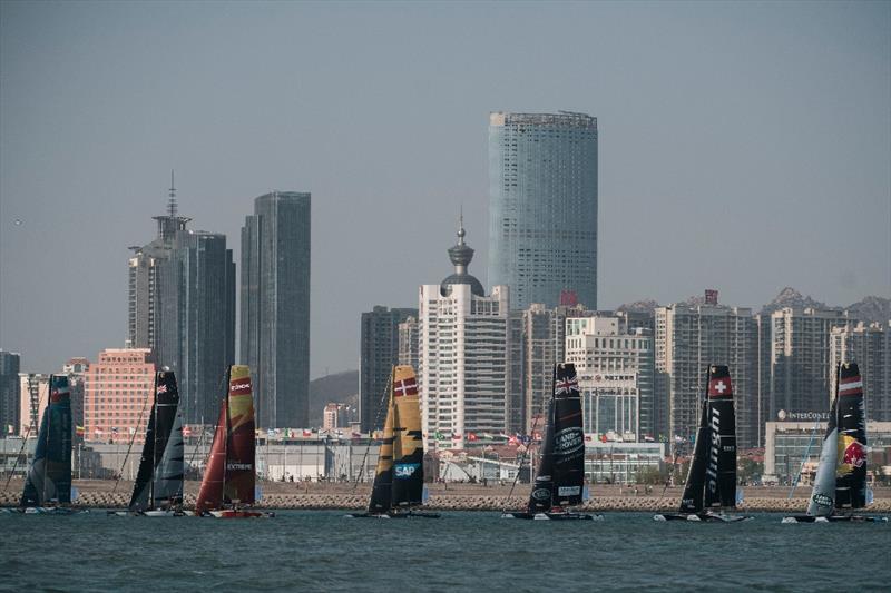 Extreme Sailing Series™ Act 2, Qingdao day 1 photo copyright Xaume Olleros / OC Sport taken at  and featuring the Extreme 40 class