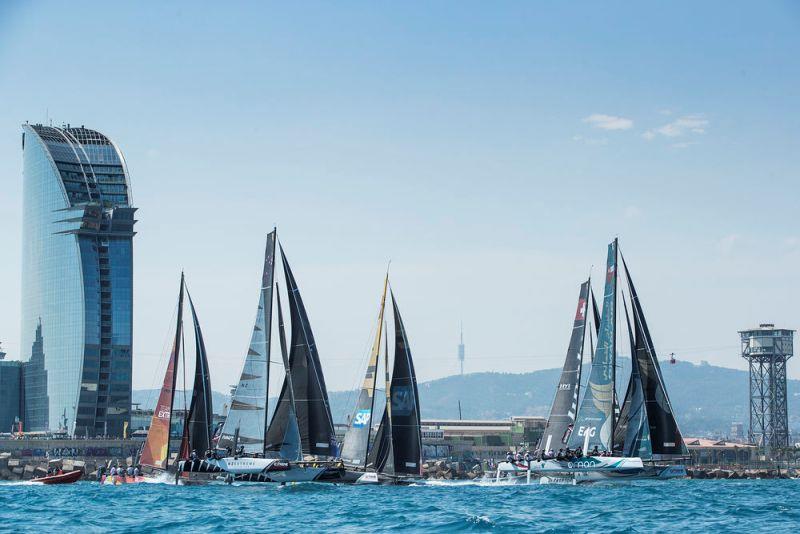 Act 4, Extreme Sailing Series Barcelona 2017 - day three - Fleet photo copyright Lloyd Images taken at  and featuring the Extreme 40 class