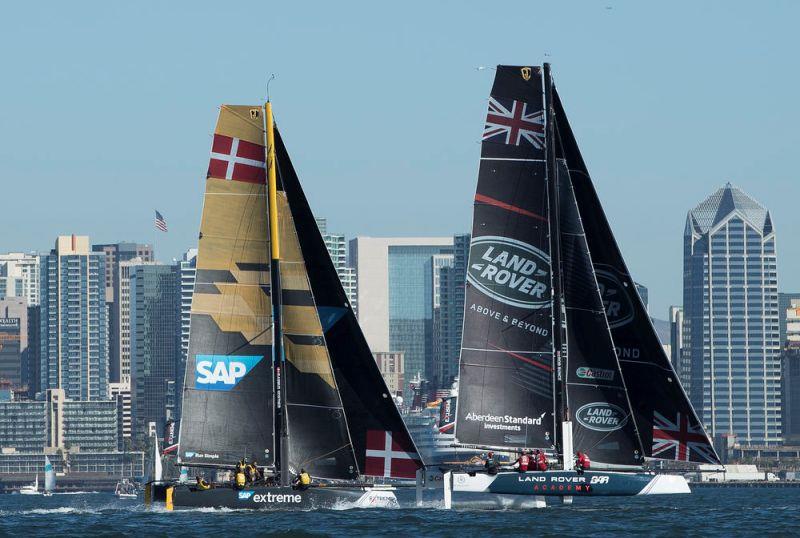 Act 7, Extreme Sailing Series San Diego 2017 - day four photo copyright Lloyd Images taken at  and featuring the Extreme 40 class