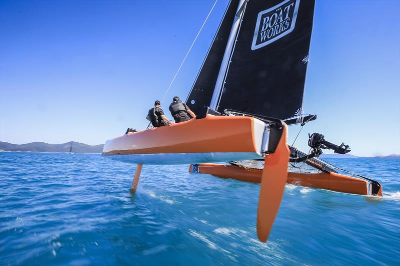 Day 1 - Hamilton Island Race Week - August 18, 2019 photo copyright Salty Dingo taken at Hamilton Island Yacht Club and featuring the Extreme 40 class