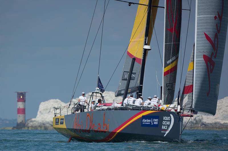 The Abu Dhabi Ocean Racing Volvo Ocean 65 skippered by Ian Walker during the 2014 Artemis Challenge photo copyright Lloyd Images taken at Cowes Combined Clubs and featuring the Volvo One-Design class