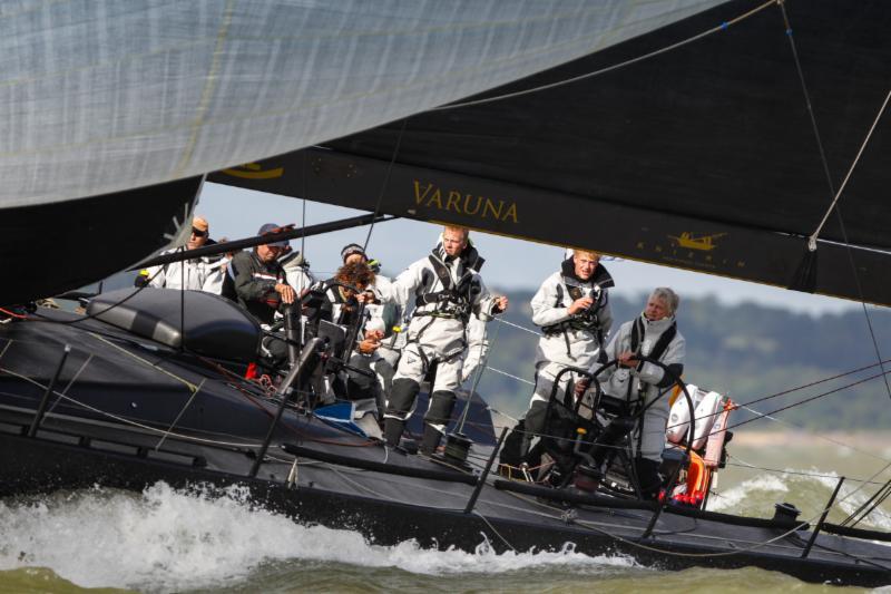 Jens Kellinghusen's German Ker 51 Varuna, racing in IRC Zero, is the new overall leader in the Sevenstar Round Britain and Ireland Race photo copyright Rick Tomlinson / RORC taken at Royal Ocean Racing Club and featuring the Volvo One-Design class