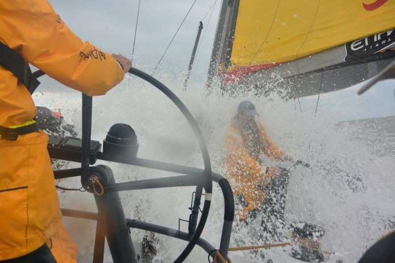 Azzam continues to lead the VO65 charge in the Sevenstar Round Britain and Ireland Race - photo © Abu Dhabi Ocean Racing / Justin Chisholm