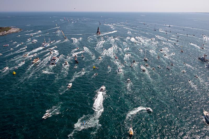 Volvo Ocean Race Leg 7 starts from Newport, Rhode Island photo copyright Rick Tomlinson / Team SCA taken at  and featuring the Volvo One-Design class