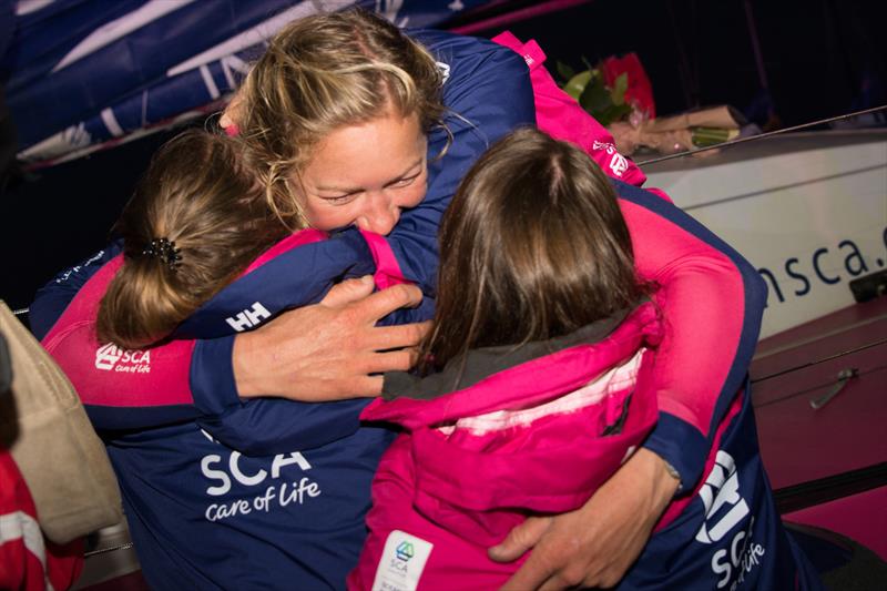 Team SCA win Volvo Ocean Race Leg 8 - photo © Marc Bow / Volvo Ocean Race