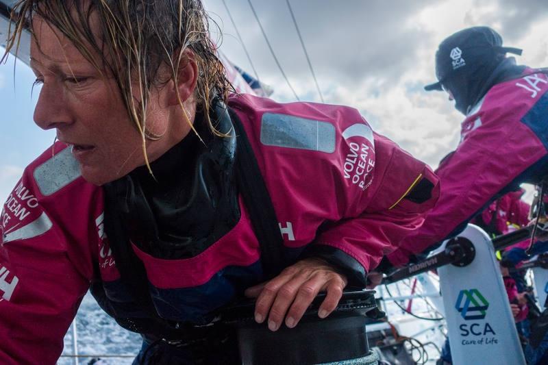 Abby Ehler on Team SCA during Volvo Ocean Race Leg 8 - photo © Anna-Lena Elled / Team SCA / Volvo Ocean Race