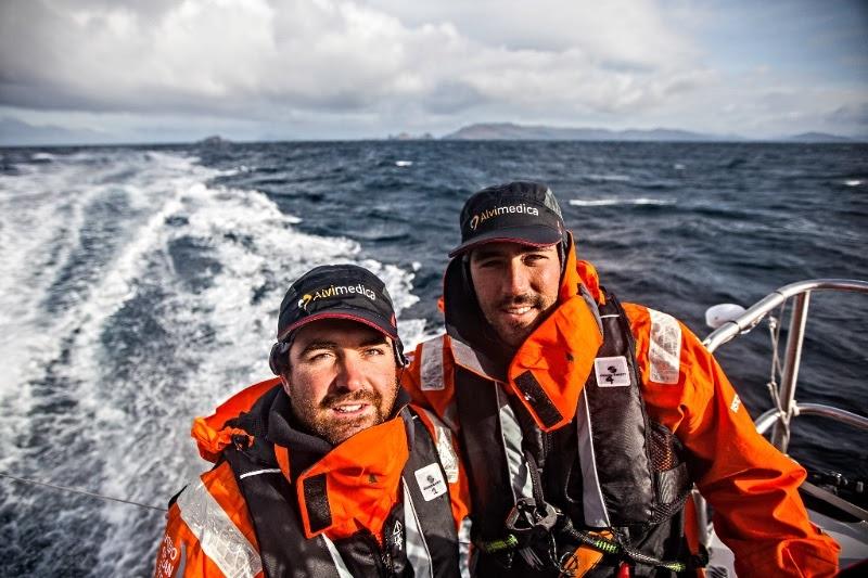 Charlie Enright and Mark Towill competing in the past edition of the Volvo Ocean Race photo copyright Amory Ross taken at  and featuring the Volvo One-Design class