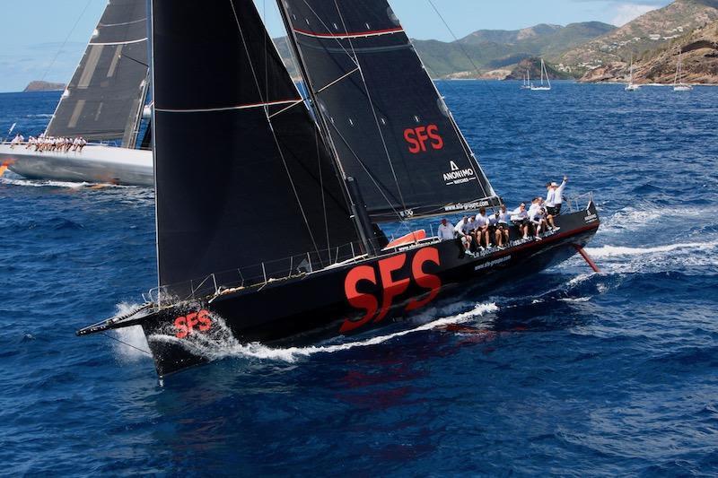 Lionel Pean's French Volvo 70 SFS II at the start of the RORC Caribbean 600 - photo © RORC / Tim Wright