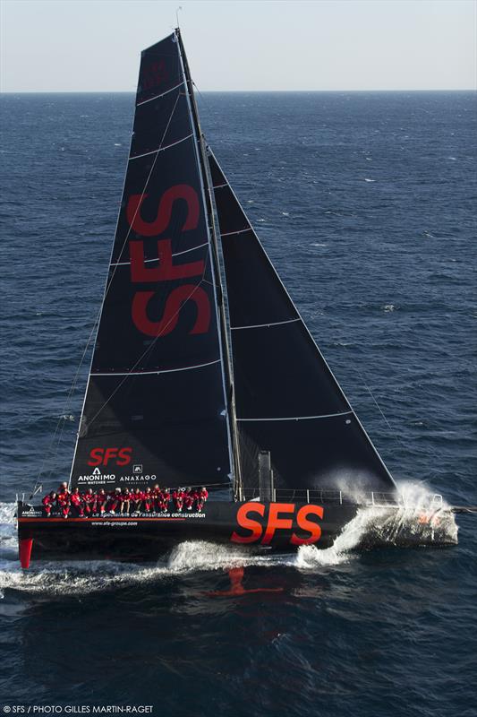 SFS set for Les Voiles de St. Barth photo copyright SFS / Gilles Martin-Raget taken at Saint Barth Yacht Club and featuring the Volvo 70 class