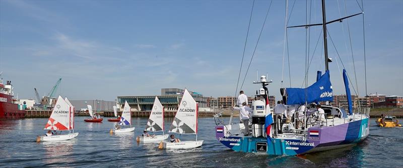 Volvo Ocean Race yacht team AkzoNobel christened - photo © Thierry Martinez / team AkzoNobel / AkzoNobel