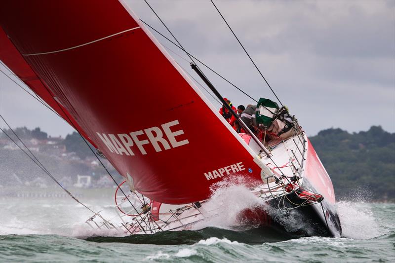 The Volvo Ocean Race fleet start Leg 0 sailing Round the Isle of Wight at Lendy Cowes Week - photo © Tom Gruitt / CWL