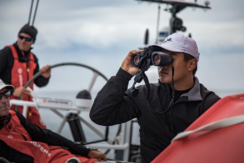 Volvo Ocean Race Leg Zero on board Dongfeng - photo © Martin Keruzore / Volvo Ocean Race