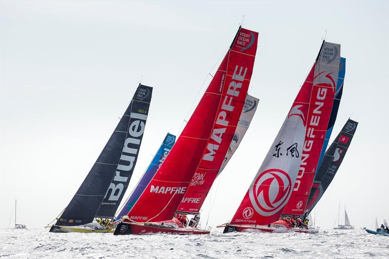 Volvo Ocean Race Leg 1 Start in Alicante photo copyright María Muiña / MAPFRE taken at  and featuring the Volvo One-Design class