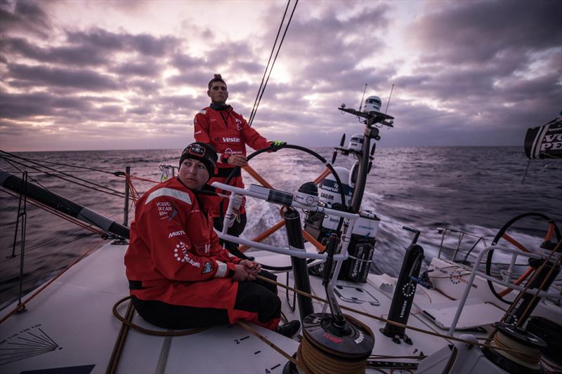 On board Vestas 11th Hour Racing during Volvo Ocean Race Leg 1: Alicante to Lisbon - photo © James Blake / Volvo Ocean Race