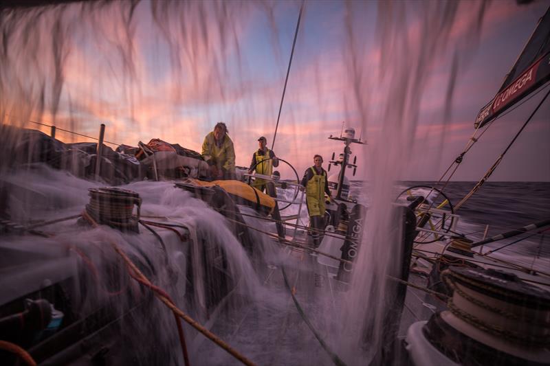 On board Team Brunel during Volvo Ocean Race Leg 1: Alicante to Lisbon - photo © Martin Keruzore / Volvo Ocean Race